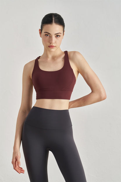 Stretch Cross-Back Bra